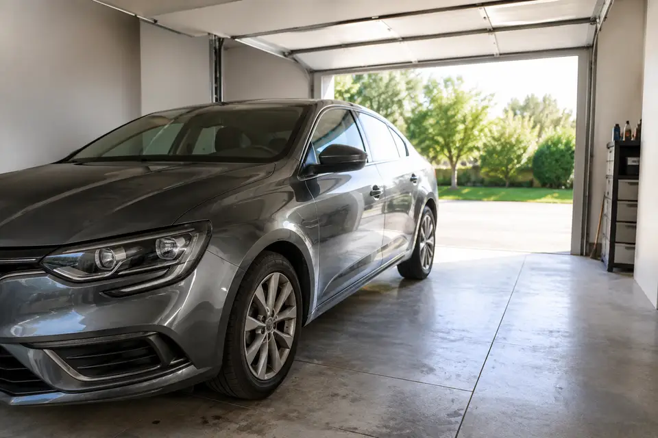 Voiture stationnée dans un garage pendant une longue période sans rouler